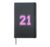 21 Number Twenty-One Sports Varsity College Girl Matching Hardcover Journal, Black