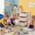 22″ 3 Tier PE Kids Storage Drawer Organizer Toy Book Storage Cabinet