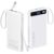 22.5W Fast Slim Portable Charger,Power Bank with 2 Built-in Cables 10000mAh