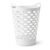2.2 Bushel Round Plastic Laundry Hamper with Carry Handles, White