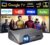 2300 ANSI Daytime Projector with Google TV Ultra HD 4K Smart Projector Daylight with Tof Auto Focus HDMI ARC DD+ Bluetooth WiFi6 for Bright Home Theater Outdoor Movie Church Bar