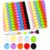 230Pcs 12X14mm Large Silicone Hair Beads, Soft Rubber Beads