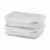 2.3Cup Rectangle Glass Food Storage Container. Set of 2, 4 Pieces