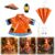 23 Inch Halloween Raincoats Porch Goose Outfits LED Ghost Pumpkin