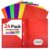 24-Pack Plastic Folders with 2 Pockets, 1/3 Cut Pockets Fit Letter Size Paper, Heavy Duty 3 Prong Folder with Business Card Slot – Colored for Back to School, Office & Home