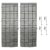 24-Pocket Over-The-Door Shoe Organizer, Hanging Shoe Storage Bag, Holds up to 40 lbs, for Storing Socks, Gloves, Scarves, Toys, Snacks, 2-Pack