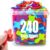 240 Pcs Cross Fidget Toy Bulk, Textured Pocket Prayer Cross