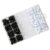 240pcs Mm Braiding Beads Hollow Out Dreadlocks Rings Set for DIY