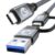 240W USB C Cable 1.6FT, 20Gbps USB C 3.2 Gen 2 Cable, USB to USB C Cable