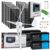 2440W Hybrid Solar Wind Power System Complete Kit: 12pcs 120W Mono Solar Panel + 1000W Wind Turbine + 4pcs 100Ah 25.6V LiFePO4 Battery + 3000W LF Inverter + Dual MPPT Wind Solar Hybrid Controller