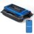 24/7 Solar Powered Pool Skimmer Robot with APP Support, Automatic Electric Floating Surface Cleaner for Above Ground & Inground Pools, Auto Robotic Pool Skimmer Bluetooth Control（Blue）