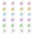 24Pack Colourful Binding Clips & Paper Clips,Medium Paper Clips 1.6*1Inch.