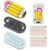 24 Pack Jumbo Acrylic Paper Clips, 4″ X 2″ 12Pcs Teacher Paper Clips with 12Pcs Gift Bags Personalized Paperclips Bookmark for Home Office Back to School Supplies (Pencil,Notebook,Eraser)
