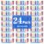 24 Pack Mini Acrylic Paint Set, 12 Colors Acrylic Paint Strips with 48 Brushes, Washable Paint for Kids & Adults Craft, 336 PCS Painting kit for Easter Eggs, Birthday, Party Favor, Classroom Art Gifts