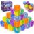 24 Pack Mini Stress Cubes for Kids: 1.18″ Colorful Swirl Squishy Toys, Soft Quick Rebound Sensory Fidget Toys for Quiet Classroom Prizes, Party Favors