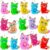 24 Packs Cats Bulk Mini Pop Fidget Keychain,Boys and Girls Kids Birthday Party Favors Supplies Classroom Students Bubble Prize
