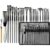 24pc Nylon Artist Brush Set with Scraper – Gouache, Watercolor, Acrylic