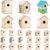 24 Pcs Bird House Kits for DIY Painting, Wooden Assorted Shapes, Pre Cut Seasonal Craft Project, Art Activity for Parties and Classrooms, Group Craft Set