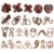 24 Pcs Brain Teaser Puzzles for Adults – Metal & Wooden 3D IQ Test Logic Game, Unlock Interlocking Brain Puzzle Toys for Teens Kids, Smart Educational Desk Toy for Mind Challenges