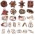 24 Pcs Brain Teaser Puzzles for Adults and Teens – Metal Puzzles 3D Puzzle Game Toys for Adults Teens – Wooden Unlock Interlocking Puzzle Adult IQ Education Smart Toys