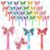 24 Pcs Butterfly Bubble Wands, Moving Sequins Birthday Party Favors