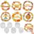 24 Pcs Fall Coloring Wreath Crafts, Thanksgiving Color Your Own Craft Kits