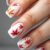 24Pcs Fall Press on Nails Red Yellow Maple Leaf Square Glossy Fake Nails