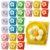 24 Pcs Flower Magnetic Clips, Cute Chip Clips with Strong Magnets