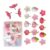 24Pcs Flower Push Pins Decorative Thumbtacks Cork Notice Board Thumb Tacks with Case for Cork Board Bulletin Boards Decorative Push Pins for Boards