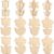 24 Pcs Flower Spring Wood Crafts, Wooden Flower Shaped Ornaments for Painting, DIY Craft Kit for Kids, 3 Patterns, Ideal for Creative Art Activities, Family Fun and Home Display