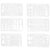 24pcs Geometry Drawing Template Set Pet White Precise Tracing