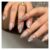 24Pcs Gradient Gold Cat’s Eye Full Cover False Nail Retro Flowers Almond Press On Fake Nails Manicure Kit(Y4)