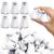 24 Pcs Halloween Ghost Stress Balls,Cute Halloween Squeeze Toys