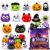 24 PCS Halloween Plushies Bulk, Halloween Keychain Stuffies Party Favors