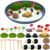 24 Pcs Hedgehog Zen Garden with Tray Sand Tools and Accessories DIY Micro Landscape Ornaments Suitable for Hedgehog Decor Meditation Room Office and Home Tools for Relaxation and Mindfulness