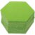 24pcs Hexagon Felt Bulletin Board Message Board for Photos, Green