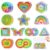 24 Pcs Sensory Sticker Set – Anxiety Sticker Kit with Different Textures, 2 Textured Surface Tactile Stickers for Teens & Adults – Sensory Strips – Stress Relief Classroom Must Haves