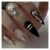 24Pcs Simple Pink Press On Nails Shiny Glitter Long Almond Fake Nail With Glue Wearable Full Cover Manicure Manicure Kit(Y12)