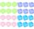 24Pcs Stress Balls Fidget Toys Adults, Ice Cube Toys, Square Squeeze Ball – Small, Stress Balls for Adults, Halloween, Christmas, Easter, Adult Stress Relief Squeeze Toys for Desk Office