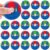 24 Pcs Super Brother Party Fidget Spinners Bulk | Mini Super Bros Toys for Kids Birthday Party Goodie Bag Stuffers, Classroom Student Rewards and Carnival