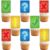 24Pcs Trivia Night Birthday Cupcake Toppers – Glitter Game Night Party Decorations For Family Theme Birthday Party Cake Décor