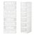 24 Pieces Days of The Week Stickers for Drawers Monday Through Friday Weekday Labels for Clothes Organizer Plastic Bin for School Clothes Classroom Organization (White)