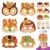 24 Sets Fall Thanksgiving Mask Craft Kits for Kids Fall Arts Craft Bulk