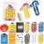 24 Sets Jumbo Acrylic Paper Clips Back to School Gift Bulk Large Book Marks Clips with Cards Organza Bag Pagination Mark Paperclip Bookmark for Teacher Appreciation Gift Classroom Teacher Supplies