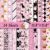 24 Sheets Halloween Scrapbook Paper 12”×12” Pink Ghost Pattern Paper