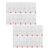 24 Sheets Mini Daily Calendar Stickers Self Adhesive Paper