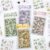 24 Sheets Transparent Flower Stickers for Scrapbooking, 4 Pack Precut PET Floral Stickers for Journaling, Watercolor Flower Style for Junk Journal Supplies, Planner, Collage and Card Making