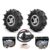 24V 350W Dual Drive Brushed Motor Remote Control kit (max Speed 3.7MPH,Max Load 550LBS，10 inch Inflatable Wheel(Farm tire)