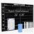 24″ x 36″ Magnetic Weekly Glass Planner Whiteboard Frameless Black Dry Erase Calendar for Office or Home Kitchen – Premium Tempered Glass, Horizontale Wall-Mounted (6 Markers Included)