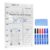 24″ x 36″ Magnetic Weekly Glass Planner Whiteboard Frameless Ultra-White Dry Erase Calendar for Office or Home Kitchen – Premium Tempered Glass, Vertical Wall-Mounted (6 Markers Included)